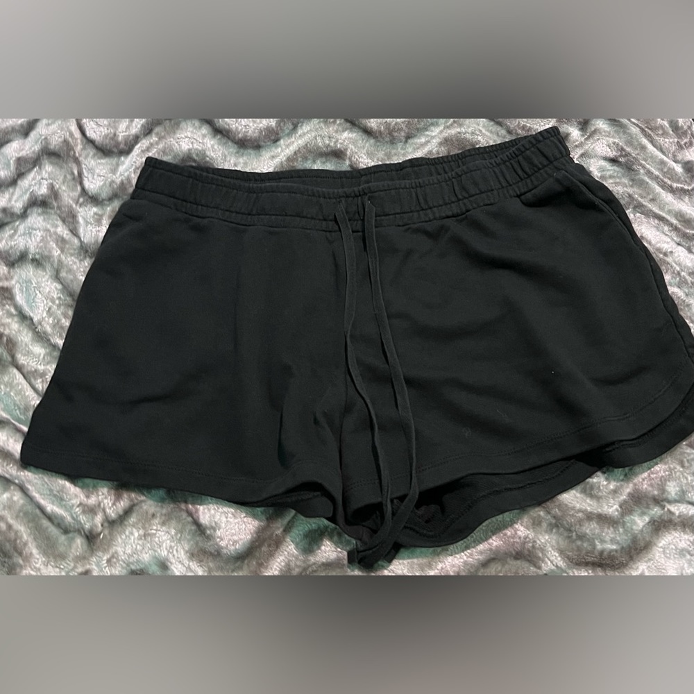 Black sleeping shorts